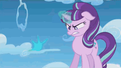 Size: 600x337 | Tagged: safe, edit, screencap, spike, starlight glimmer, twilight sparkle, alicorn, pony, g4, the cutie re-mark, animated, cliffhanger, female, magic, mare, to be continued, twilight sparkle (alicorn), what if