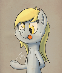 Size: 3444x4020 | Tagged: safe, artist:overlord103, derpy hooves, pegasus, pony, g4, female, mare, solo, tongue out