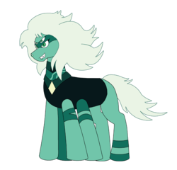 Size: 989x950 | Tagged: safe, artist:combatkaiser, earth pony, gem (race), gem pony, pony, crossover, female, fusion, gem, gem fusion, jasper (mineral), malachite (steven universe), mare, mineral, multiple eyes, multiple legs, multiple limbs, ponified, quartz, red striped jasper, simple background, solo, steven universe, transparent background