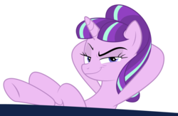 Size: 1500x975 | Tagged: safe, artist:supersilver40, starlight glimmer, g4, the cutie re-mark, female, s5 starlight, simple background, smirk, smug, smuglight glimmer, solo, transparent background, vector, welcome home twilight