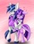 Size: 480x640 | Tagged: safe, artist:azurepicker, shining armor, twilight sparkle, alicorn, pony, unicorn, g4, bipedal, brother and sister, clothes, female, heart, incest, infidelity, male, mare, ship:shiningsparkle, shipping, siblings, simple background, straight, sweater, twicest, twilight sparkle (alicorn)