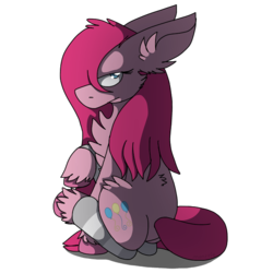 Size: 628x628 | Tagged: safe, artist:princessofmonsters, pinkie pie, g4, clothes, female, pinkamena diane pie, socks, solo, striped socks