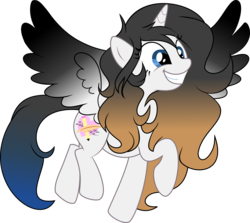 Size: 5000x4459 | Tagged: safe, artist:scarlett-letter, oc, oc only, oc:scarlett letter, alicorn, pony, absurd resolution, alicorn oc, base used, happy, simple background, solo, transparent background, vector