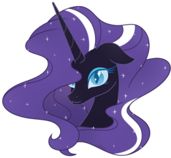 Size: 748x692 | Tagged: safe, artist:greymirror, nightmare rarity, g4, female, portrait, simple background, solo, transparent background