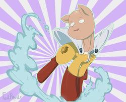 Size: 1600x1300 | Tagged: safe, artist:failprofile, crossover, one punch man, ponified, saitama