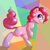 Size: 1000x1000 | Tagged: safe, artist:ushiro no kukan, pinkie pie, g4, belly, bipedal, female, solo