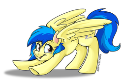 Size: 800x521 | Tagged: safe, artist:spainfischer, oc, oc only, oc:silvia windmane, pegasus, pony, solo, stretching