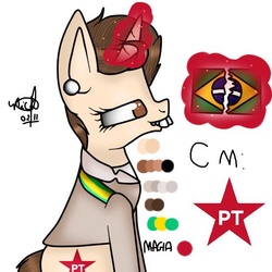 Size: 554x554 | Tagged: artist needed, safe, /pol/, brazil, dilma rousseff, ponified