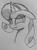 Size: 1936x2592 | Tagged: safe, artist:poorlydrawnpony, rarity, g4, female, monochrome, redraw, solo