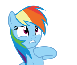 Size: 4249x3592 | Tagged: safe, artist:sapphireartemis, rainbow dash, g4, rarity investigates, cute, d:, dashabetes, female, high res, i'm not cute, simple background, solo, transparent background, vector