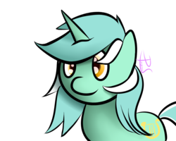 Size: 1280x1024 | Tagged: safe, artist:lyres-art, lyra heartstrings, pony, unicorn, g4, female, mare, signature, simple background, smiling, solo, transparent background