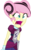 Size: 2446x3900 | Tagged: safe, alternate version, artist:xebck, fluttershy, equestria girls, g4, my little pony equestria girls: friendship games, alternate hairstyle, alternate universe, angry, archery, clothes, clothes swap, female, flutterrage, gloves, high res, open mouth, rage, simple background, solo, transparent background, vector