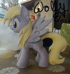 Size: 683x720 | Tagged: safe, artist:wollyshop, derpy hooves, pegasus, pony, g4, female, irl, mare, photo, plushie