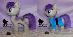 Size: 1179x600 | Tagged: safe, artist:wollyshop, boulder (g4), maud pie, g4, irl, photo, plushie, wrong cutie mark