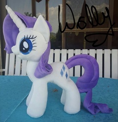 Size: 931x960 | Tagged: safe, artist:wollyshop, rarity, g4, irl, photo, plushie, solo