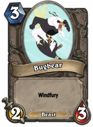 Size: 400x543 | Tagged: safe, bugbear, card, crossover, hearthstone, paw pads, trading card