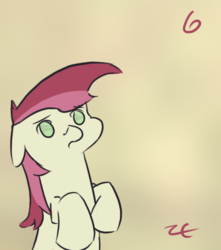 Size: 525x595 | Tagged: safe, artist:liracrown, part of a set, roseluck, earth pony, pony, g4, female, liracrown's calendar, mare, part of a series, solo