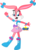 Size: 600x845 | Tagged: safe, artist:tiny-toons-fan, pinkie pie, rabbit, anthro, equestria girls, g4, accessory swap, babs bunny, clothes, clothes swap, cosplay, costume, crossover, female, pinkie pie's boots, pinkie pie's clothes, simple background, solo, tiny toon adventures, transparent background