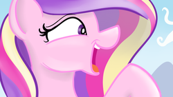 Size: 640x360 | Tagged: safe, artist:sillyfillysketches, princess cadance, alicorn, pony, g4, female, mare, open mouth, profile, solo