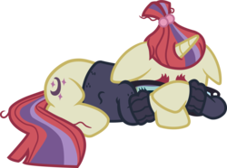 Size: 2640x1959 | Tagged: safe, artist:davidsfire, moondancer, pony, unicorn, amending fences, g4, clothes, crying, cute, dancerbetes, female, floppy ears, prone, simple background, solo, sweater, transparent background, vector