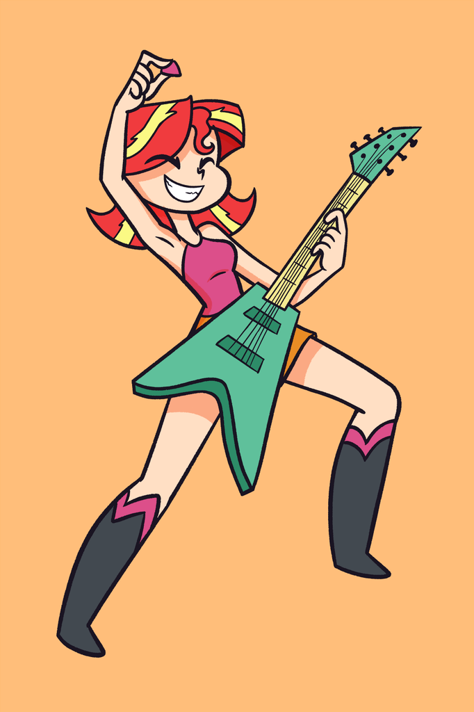 1017449 Safe Artist Khuzang Sunset Shimmer Equestria Girls