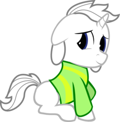 Size: 486x491 | Tagged: safe, artist:derjuin, pony, asriel dreemurr, crossover, ponified, simple background, solo, species swap, spoilers for another series, transparent background, undertale