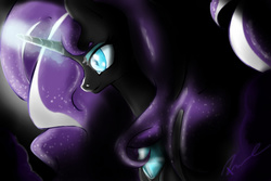 Size: 600x400 | Tagged: safe, artist:rukle, nightmare rarity, g4, female, solo