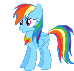 Size: 269x258 | Tagged: safe, edit, edited screencap, screencap, rainbow dash, pegasus, pony, g4, magical mystery cure, season 3, a true true friend, animated, background removed, bouncing, cute, dashabetes, element of loyalty, female, gif, jewelry, loop, mare, necklace, open mouth, perfect loop, simple background, singing, solo, song, transparent background