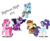 Size: 2603x2147 | Tagged: safe, artist:schnuffitrunks, applejack, chimera sisters, pinkie pie, rainbow dash, rarity, starlight glimmer, suri polomare, twilight sparkle, wind rider, chimera, equestria girls, g4, my little pony equestria girls: friendship games, rarity investigates, clothes, costume, fake horn, female, high res, midnight sparkle, multiple heads, nightmare night, simple background, three heads, transparent background, twilight sparkle (alicorn)