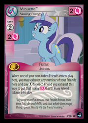 Size: 358x500 | Tagged: safe, enterplay, minuette, g4, high magic, my little pony collectible card game, card, ccg, token, trading card