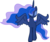 Size: 4114x3481 | Tagged: safe, artist:ekkitathefilly, princess luna, g4, eyes closed, female, missing accessory, simple background, solo, spread wings, transparent background, vector