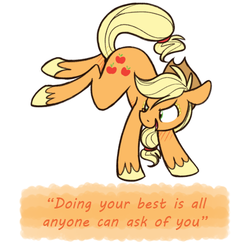 Size: 500x500 | Tagged: safe, artist:selective-yellow, applejack, earth pony, pony, g4, bucking, cowboy hat, female, hat, mare, ponypeptalk, simple background, solo, stetson, white background