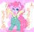 Size: 1024x960 | Tagged: safe, artist:braffy, pinkie pie, earth pony, pony, g4, bipedal, clothes, female, japanese, solo