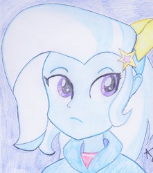Size: 2268x2568 | Tagged: safe, artist:artemissunlulamoon, trixie, equestria girls, g4, female, high res, solo, traditional art