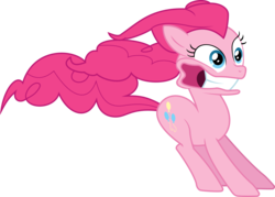 Size: 6076x4351 | Tagged: safe, artist:mehoep, pinkie pie, earth pony, pony, g4, the best night ever, .svg available, absurd resolution, female, mare, simple background, solo, transparent background, vector, windswept mane