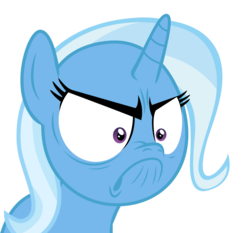 Size: 1192x1112 | Tagged: safe, artist:sikander, trixie, pony, unicorn, g4, tanks for the memories, base used, do i look angry, female, mare, simple background, solo, transparent background, vector, wrong eye shape