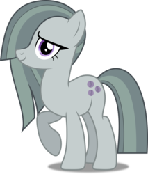 Size: 4253x5000 | Tagged: safe, artist:dashiesparkle edit, artist:jeatz-axl, edit, vector edit, marble pie, g4, hearthbreakers, .svg available, absurd resolution, cute, face edit, female, full body, hair over one eye, marblebetes, ponyscape, raised hoof, simple background, smiling, solo, transparent background, vector, when she smiles