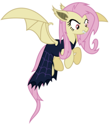 Size: 8800x10000 | Tagged: safe, artist:mpnoir, fluttershy, bat pony, pony, g4, scare master, .svg available, absurd resolution, adobe illustrator, clothes, costume, female, flutterbat, flutterbat costume, flying, nightmare night, nightmare night costume, simple background, solo, transparent background, vector