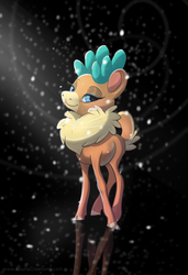 Size: 683x1000 | Tagged: safe, artist:faunacreations, velvet (tfh), deer, reindeer, them's fightin' herds, community related, female, solo