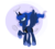 Size: 4254x3838 | Tagged: safe, artist:patchnpaw, princess luna, g4, absurd resolution, female, moon, raised hoof, simple background, solo, spread wings, transparent background