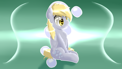 Size: 3264x1836 | Tagged: safe, artist:alexander56910, derpy hooves, pegasus, pony, g4, bubble, chest fluff, cutie mark, female, happy, mare, solo