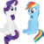 Size: 10065x10000 | Tagged: safe, artist:fillypino pride, artist:geometrymathalgebra, rainbow dash, rarity, pegasus, pony, unicorn, g4, my little pony: friendship is magic, rarity investigates, .svg available, absurd resolution, boop, cute, daaaaaaaaaaaw, dashabetes, female, mare, raribetes, simple background, transparent background, vector