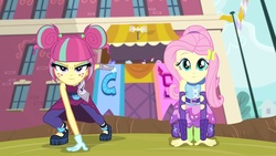 Size: 1280x720 | Tagged: safe, screencap, fluttershy, sour sweet, equestria girls, g4, my little pony equestria girls: friendship games, female