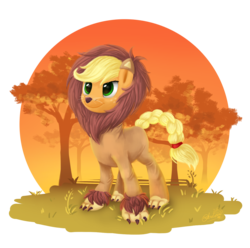 Size: 3048x3024 | Tagged: safe, artist:nebula210, applejack, g4, scare master, applelion, clothes, female, high res, solo