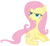 Size: 7600x7000 | Tagged: safe, artist:tardifice, fluttershy, pony, g4, the return of harmony, absurd resolution, female, flutterbitch, offscreen character, open mouth, photoshop, raised hoof, simple background, sitting, solo, talking, transparent background, vector, wingless