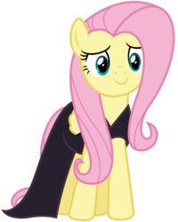 Size: 8000x10000 | Tagged: safe, artist:mpnoir, fluttershy, g4, scare master, absurd resolution, adobe illustrator, clothes, costume, dress, female, nightmare night, nightmare night costume, simple background, solo, transparent background, vector