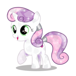 Size: 3596x3575 | Tagged: safe, artist:infinitewarlock, part of a set, sweetie belle, crusaders of the lost mark, g4, crystallized, cutie mark, female, high res, simple background, solo, the cmc's cutie marks, transparent background, vector