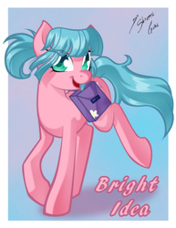 Size: 1024x1325 | Tagged: safe, artist:shinta-girl, oc, oc only, oc:bright idea, solo