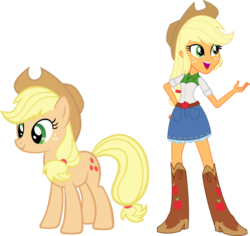 Size: 900x850 | Tagged: safe, artist:quanxaro, part of a set, applejack, human, equestria girls, g4, hand on hip, human ponidox, palette swap, simple background, transparent background, vector