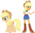 Size: 900x850 | Tagged: safe, artist:quanxaro, part of a set, applejack, human, equestria girls, g4, hand on hip, human ponidox, palette swap, simple background, transparent background, vector